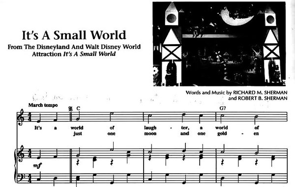 Designing It S A Small World Song By The Sherman Brothers Designing Disney